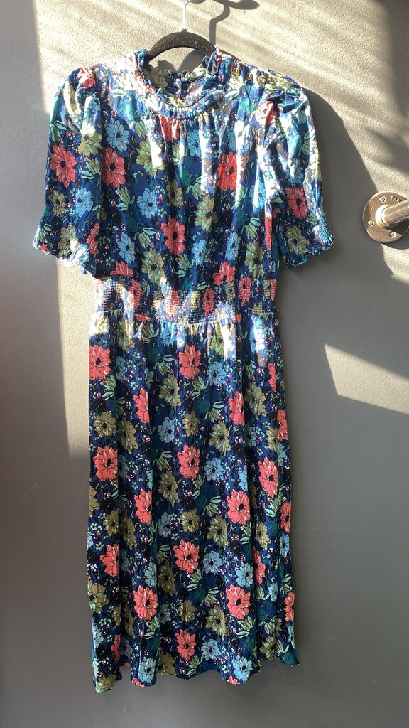 Floral Smock Waist Midi (UK size 14)