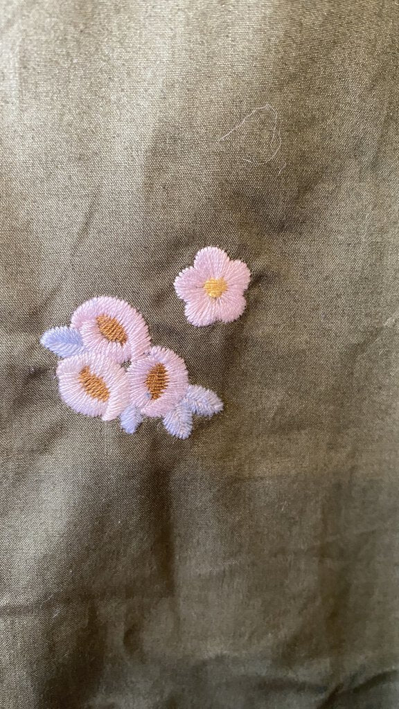 Floral Embroidered Tie Belt