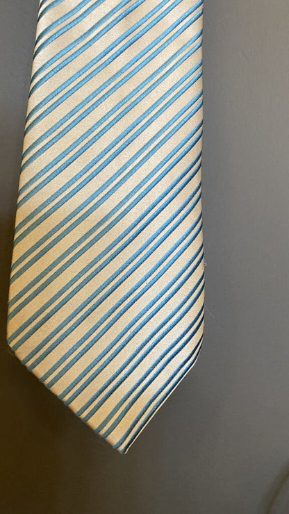 Pink Silk Stripe Tie