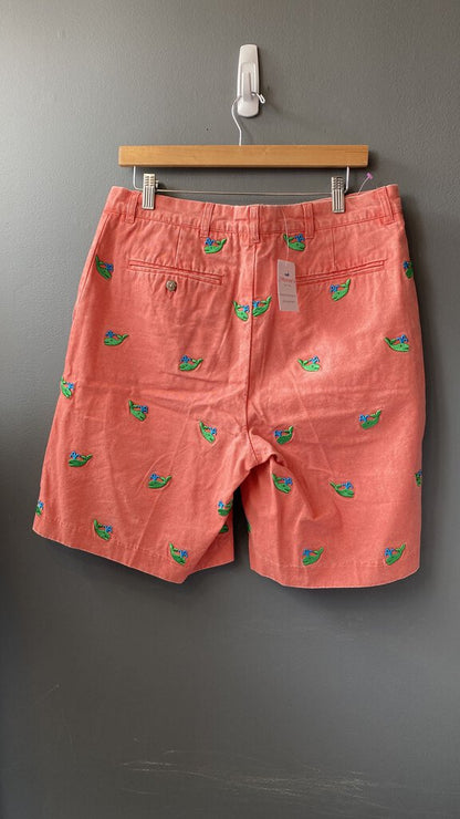 Whale Embroidered Shorts