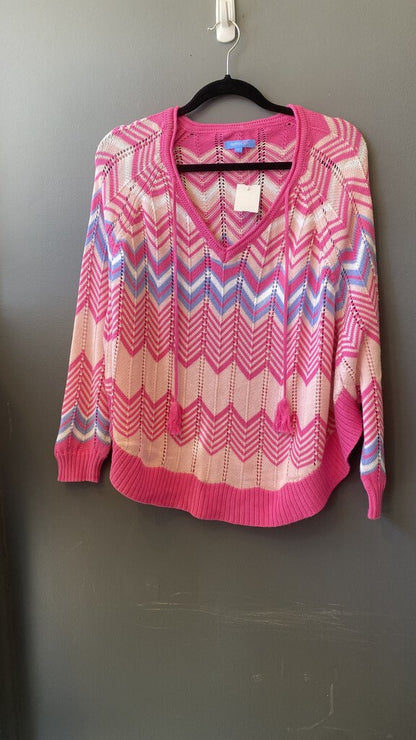 Chevron Knit Poncho