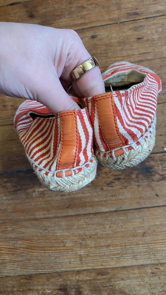 Stripe Espadrille Flats