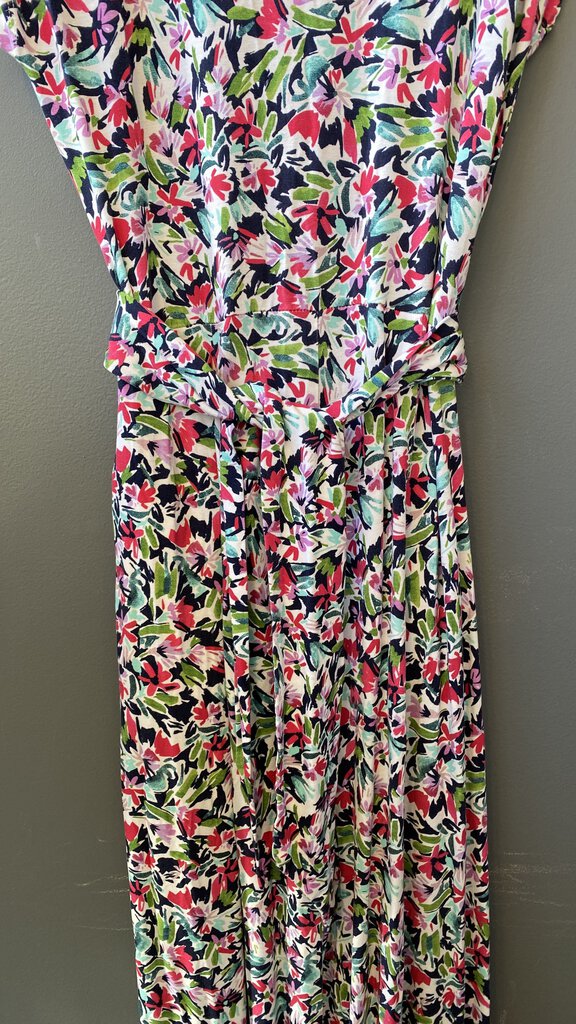 Jersey Floral Belted (uk size 10)