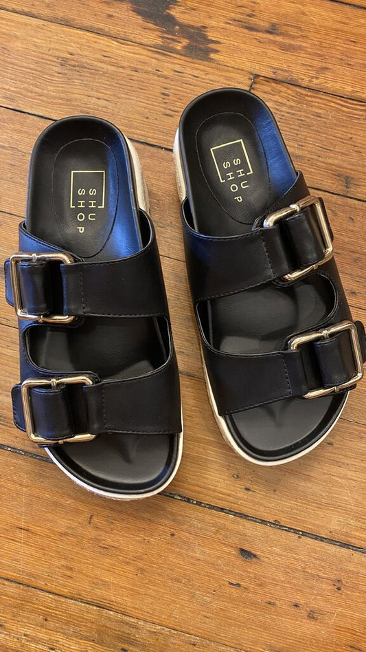 Platform Two Buckle Sandals