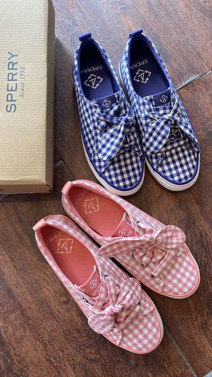 Gingham Slip On Sneakers