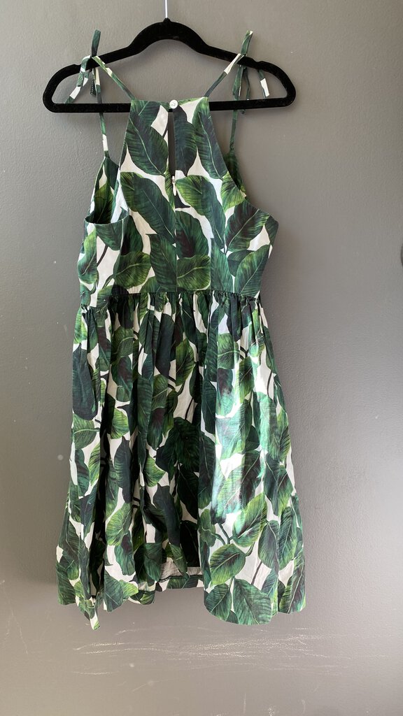 Palm Print Dress