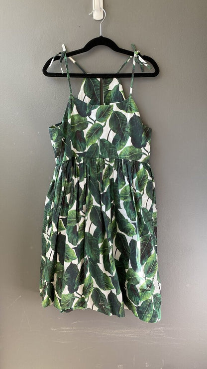 Palm Print Dress