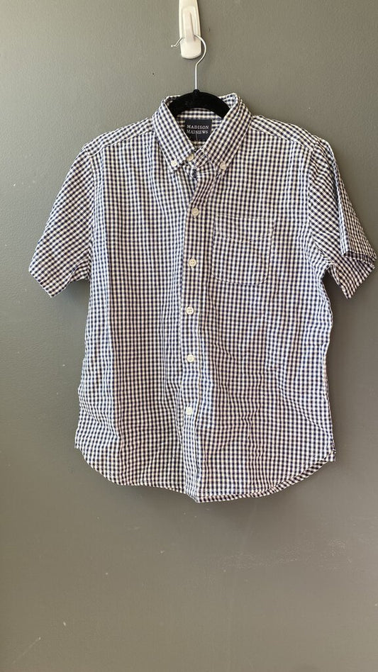 Gingham Short Sleeve Button Down