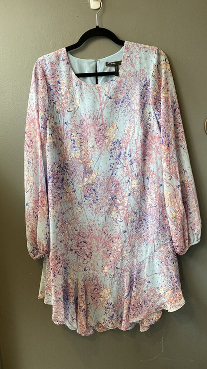 Floral LS Ruffle Hem Shift