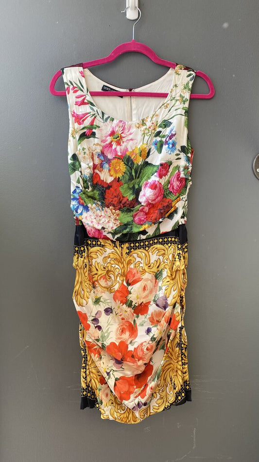 Floral Silk Ruched (size 44)