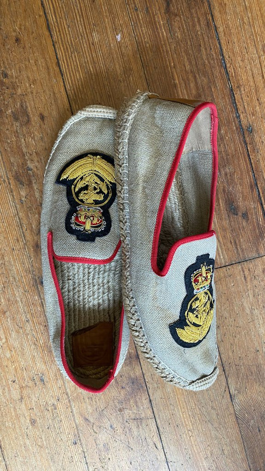 Nautical Applique Espadrilles (as is)