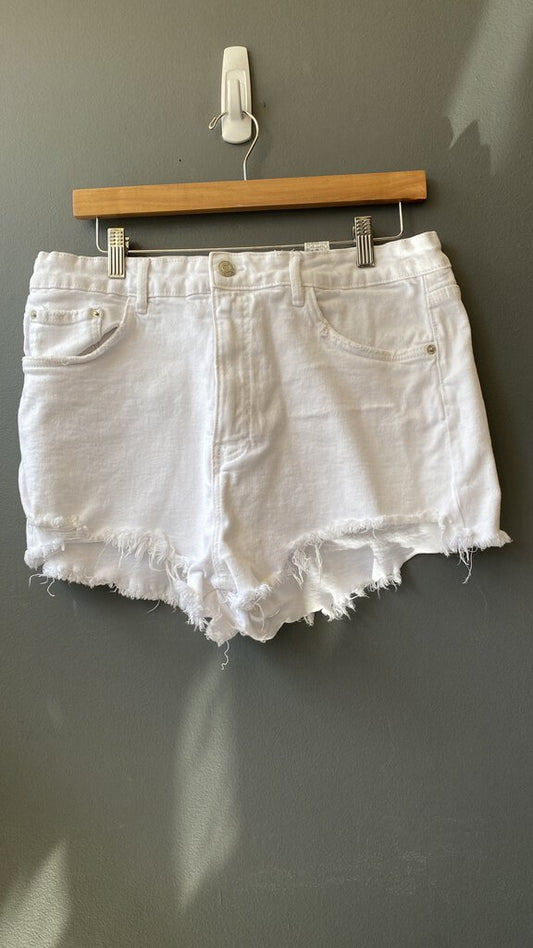 White Denim Cutoffs