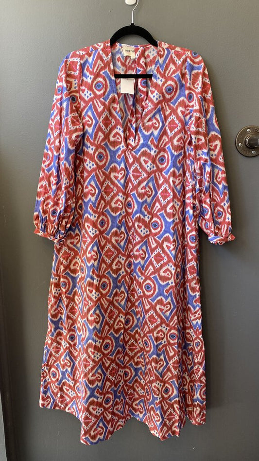 Ikat PrintedSwing Maxi Dress