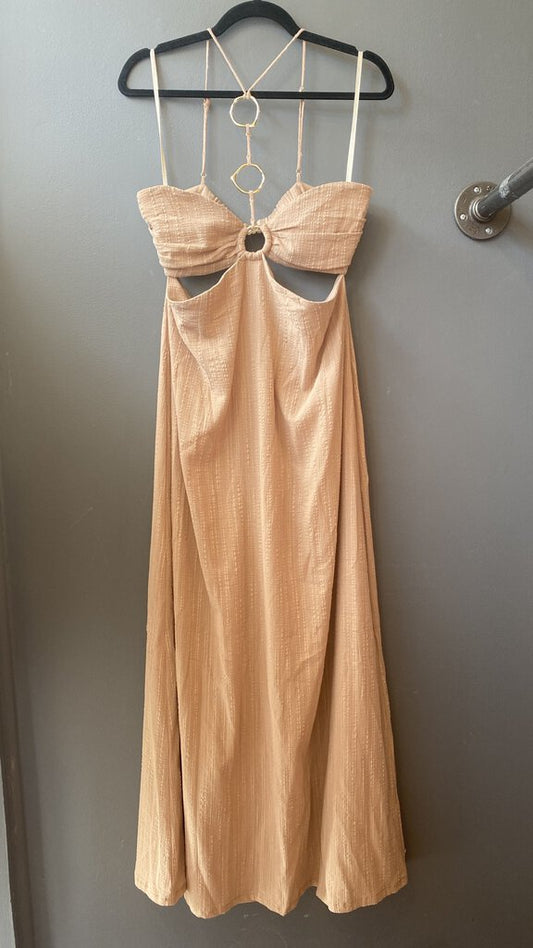 Cutout Ring Maxi Dress