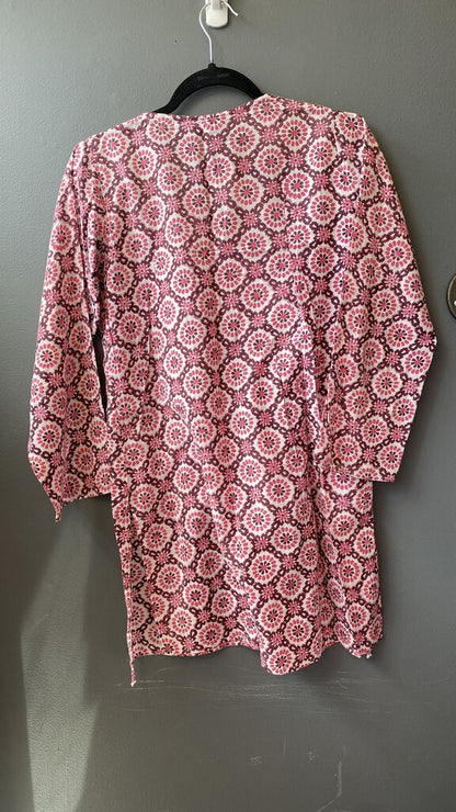 Block Print Tunic Top