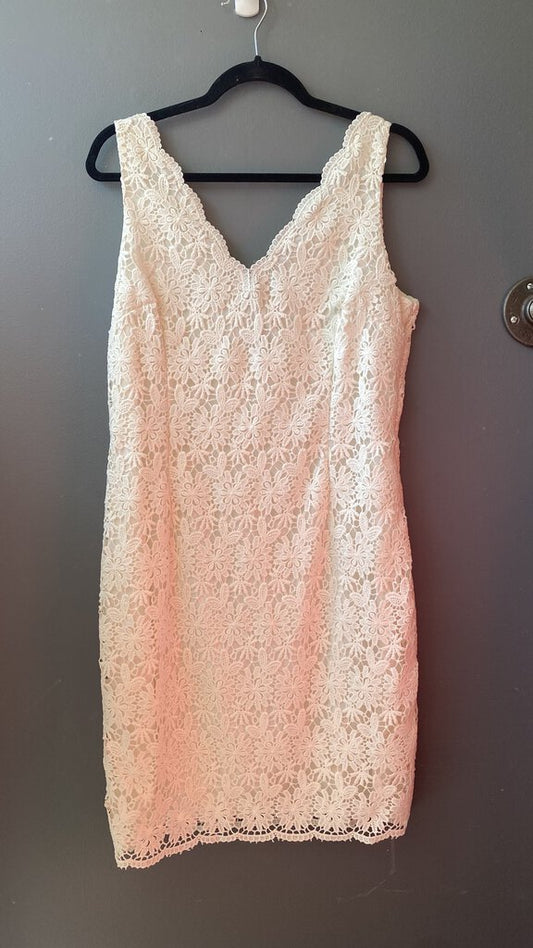 Lace V neck Sheath