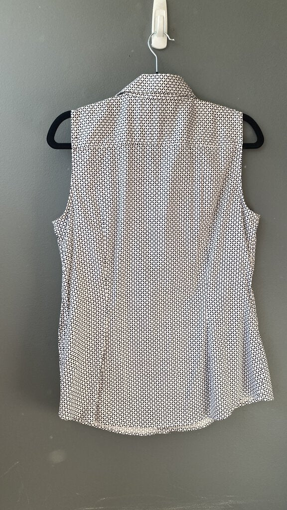 Non Iron Sleeveless Button Up