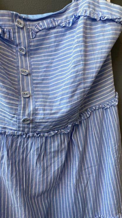 Stiped Tiered Midi Dress