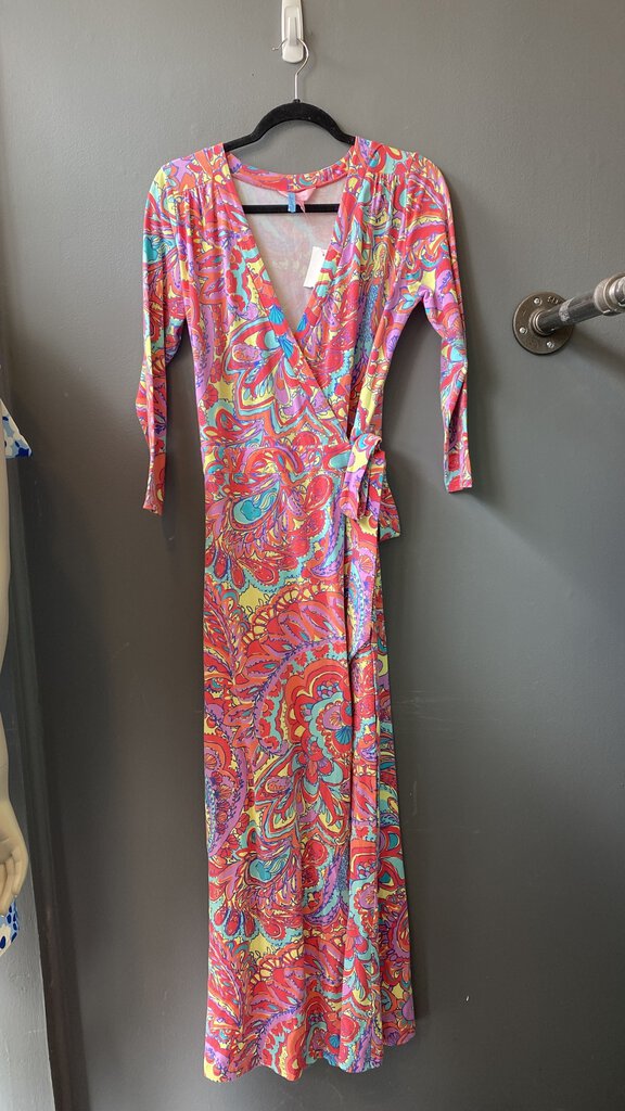 Jersey Wrap Maxi Dress