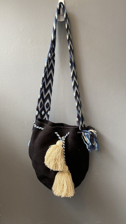 Woven Bucket Crossbody Bag