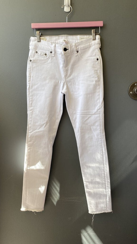 Capri Skinny White Jeans