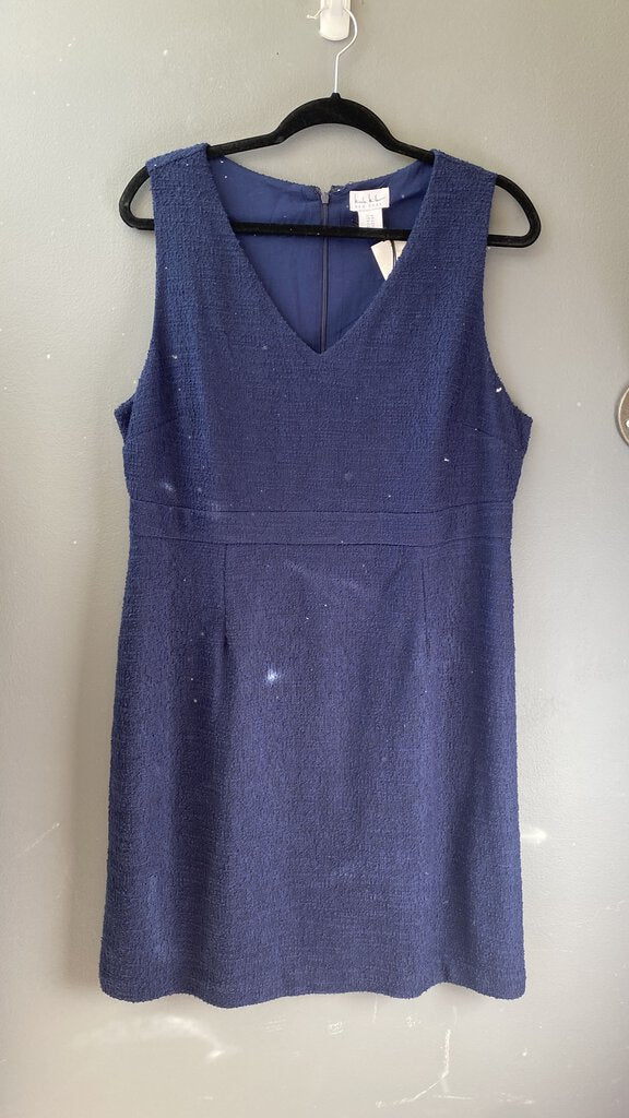 Woven V neck Sheath Dress