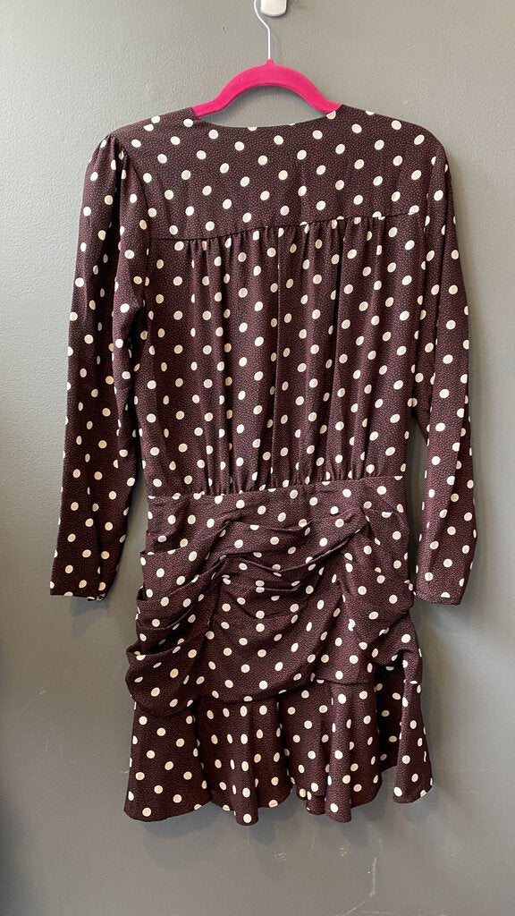 Polka Dot Ruched Dress