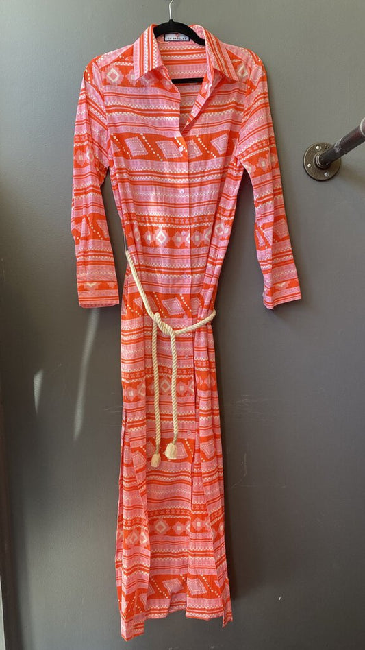 Monteith Caftan Maxi Shirtdress