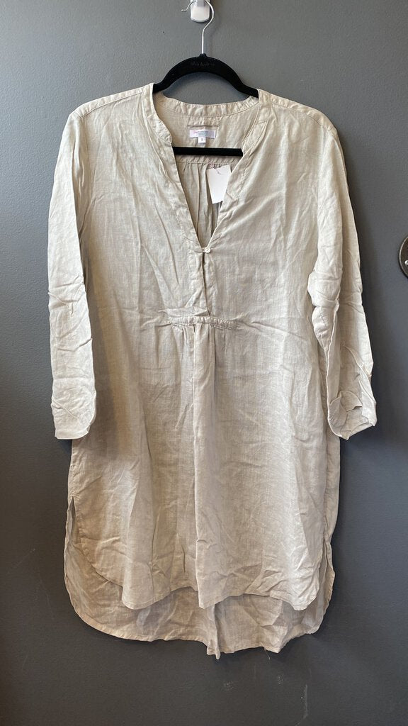 Tencel Linen Popover Shirtdress