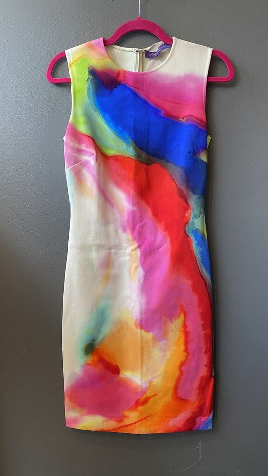 Watercolor Sheath Dress