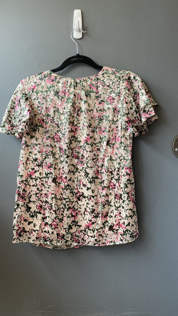 Floral Burnout Blouse