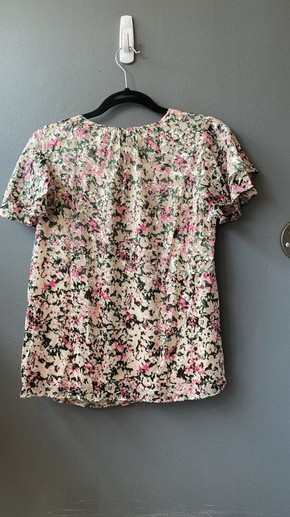 Floral Burnout Blouse