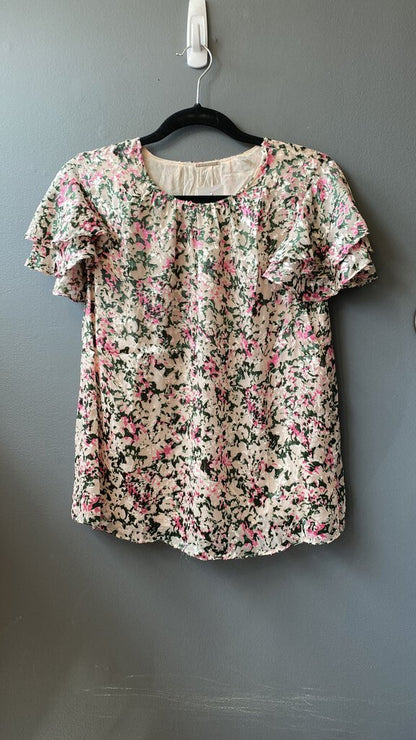 Floral Burnout Blouse