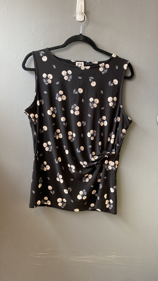 Floral Jersey Ruched Tank