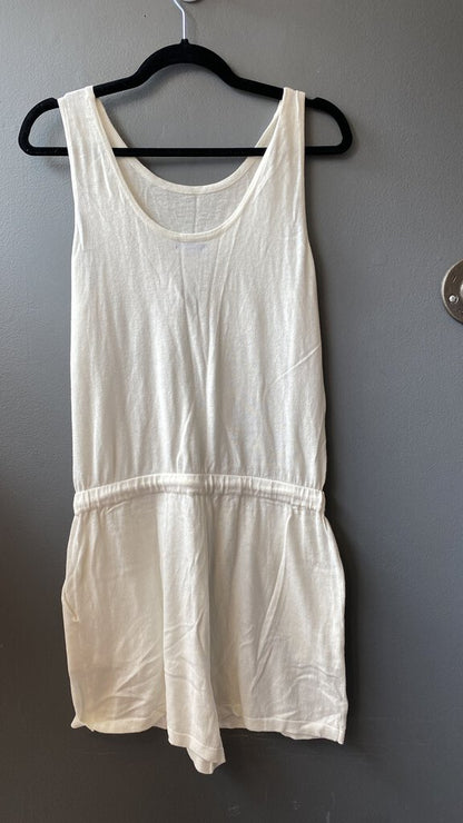 Knit Sleeveless Drawstring Romper