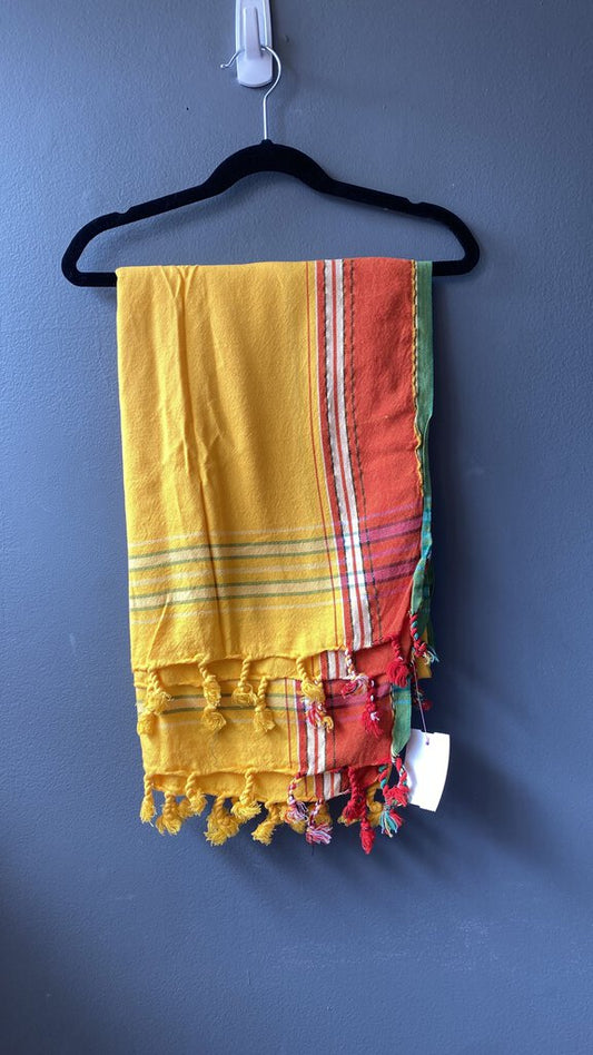 Cotton Stripe Pareo Scarf