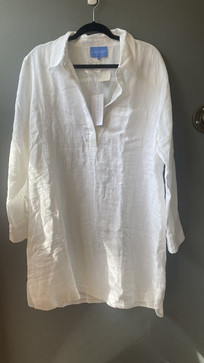 Linen Popover Shift Dress