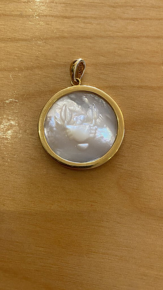 Cancer Pendant Mother of Pearl