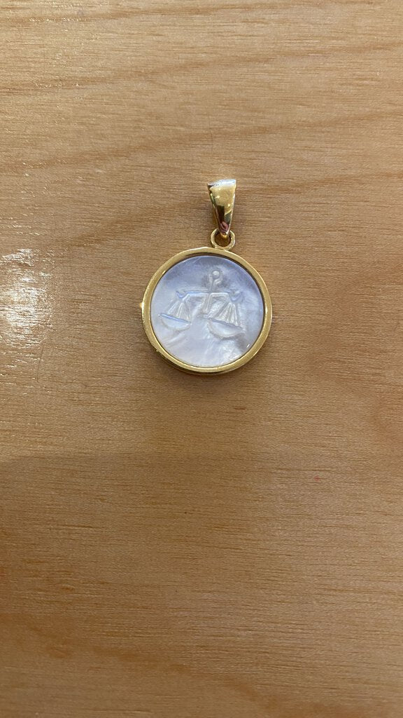 Libra Pendant Mother of Pearl