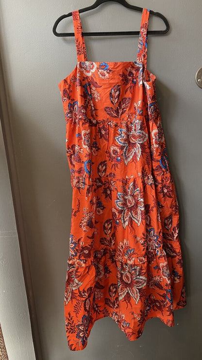 Floral Smock Back Maxi Dress