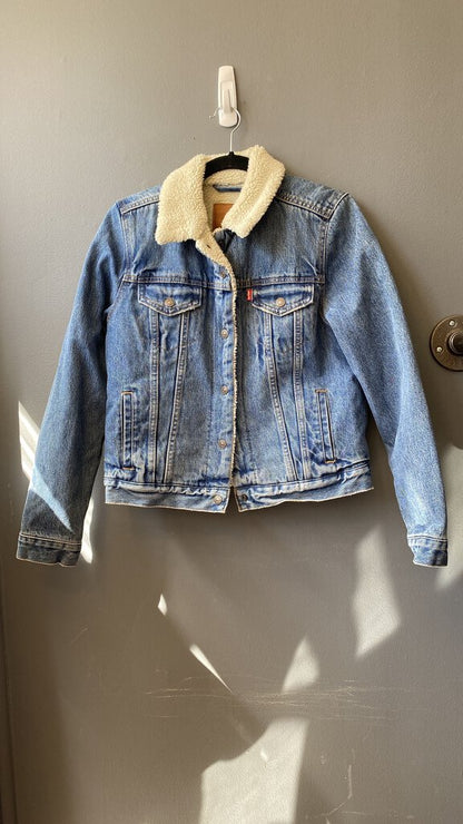 Shearling Denim Jacket