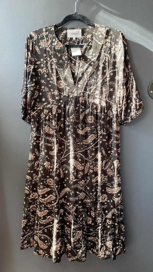 Floral Viscose Lady Midi Dress (sz 1)