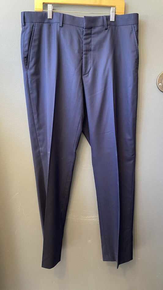 Tapered Navy Dress Pants