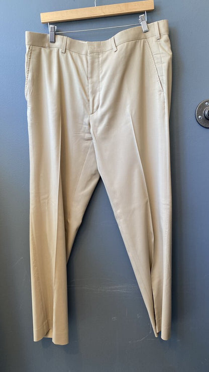 Tapered Khaki Dress Pants