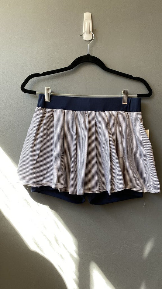 Stripe Pleated Skort