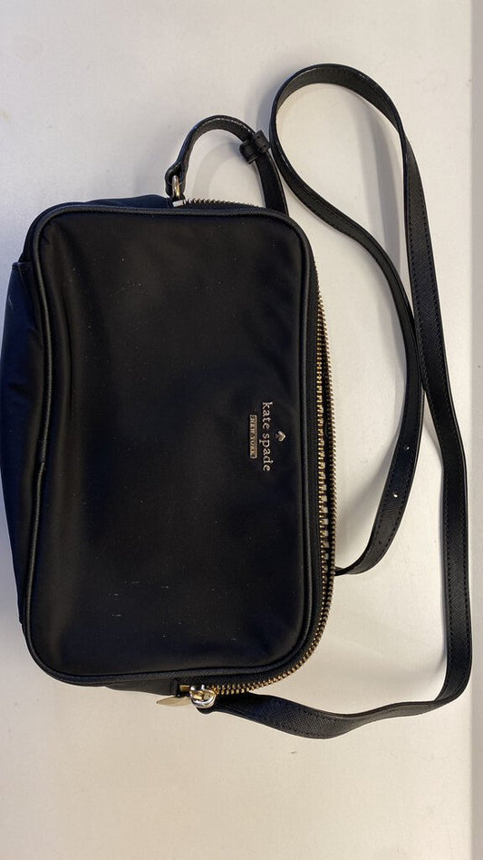 Nylon Double Zip Crossbody Bag