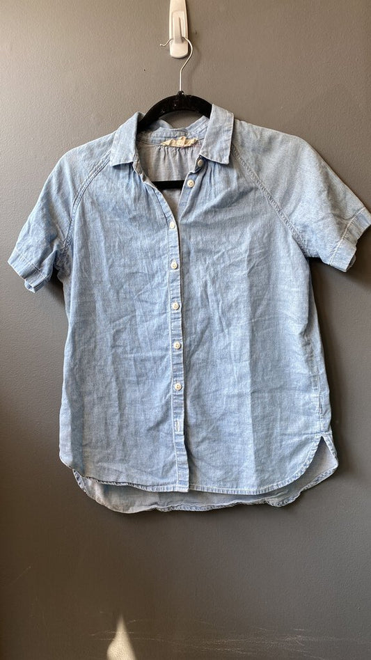 Chambray Short Sleeve Button Up