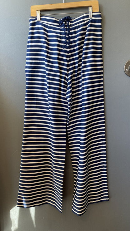 Wide Leg Stripe Sailor Pants