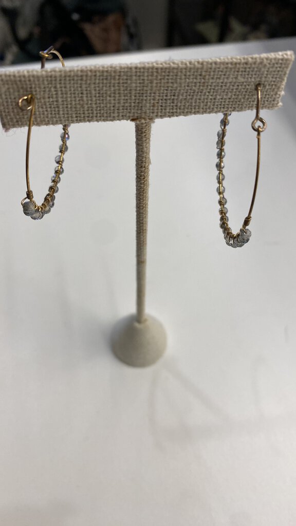 Beaded Hoop Earrings