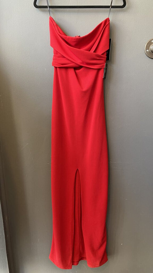 Strapless Tie Gown